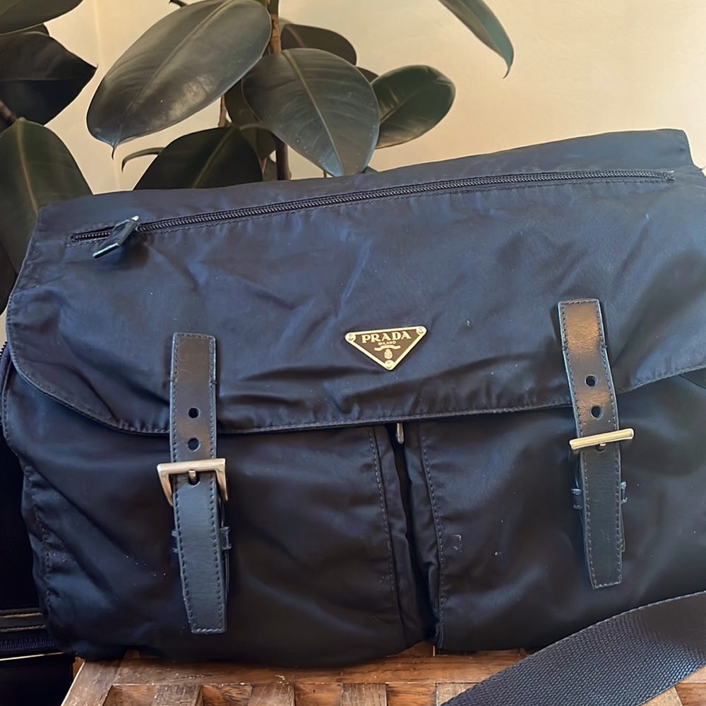 Prada Double Pocket Messenger Bag